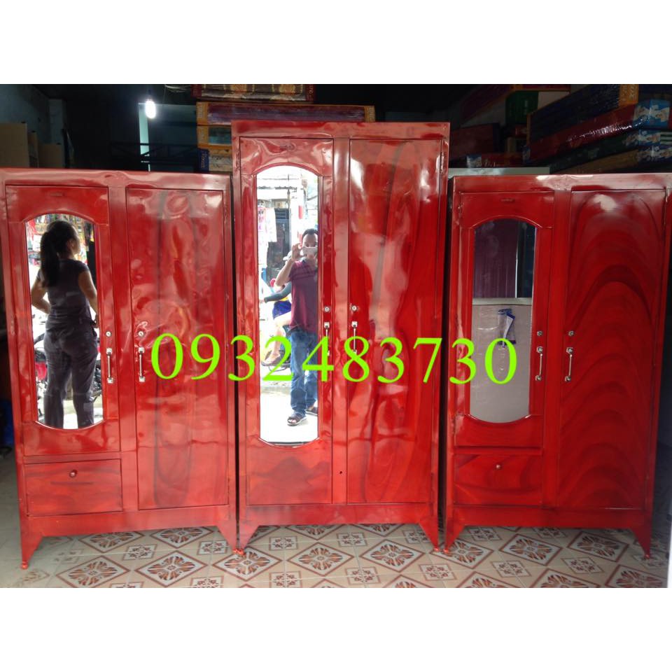 Tủ sắt quần áo cao 1,8mx90