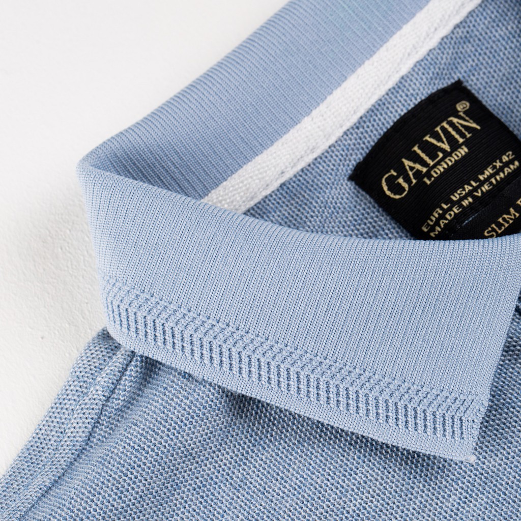 Galvin - Áo thun polo nam có cổ bộ nhiều màu chất cotton co giãn PLGV47