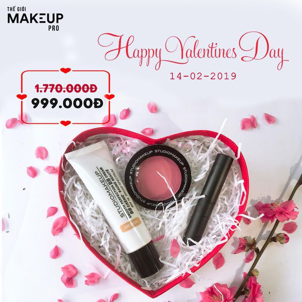 Quà Tặng Valentine 2019 - Bộ Mỹ Phẩm Trang Điểm Studiomakeup Sang Trọng