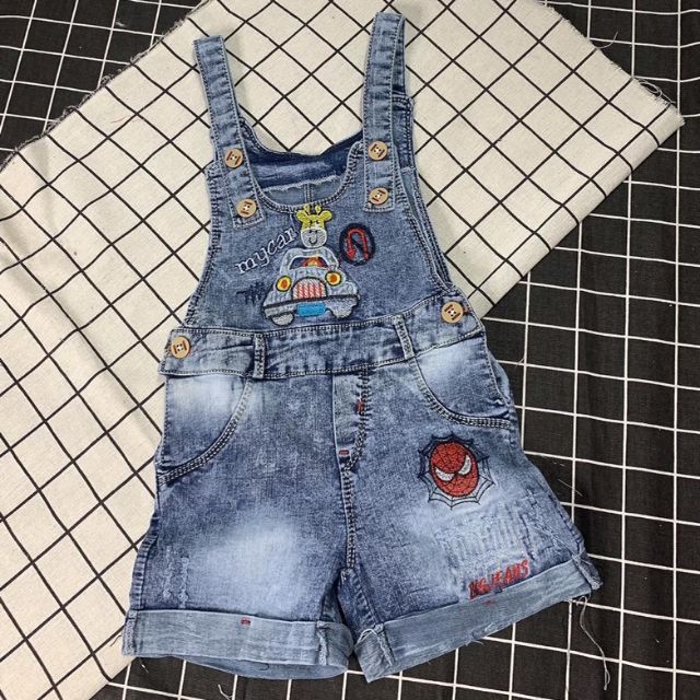 Yếm jean bé trai size to