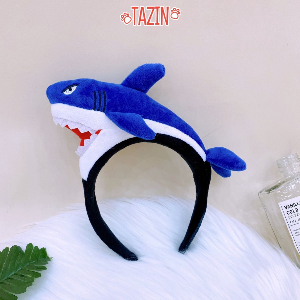 Bờm Thú Bông Lotso, Stitch, Cá Mập, Khủng Long, Băng Đô Hình Thú Đáng Yêu