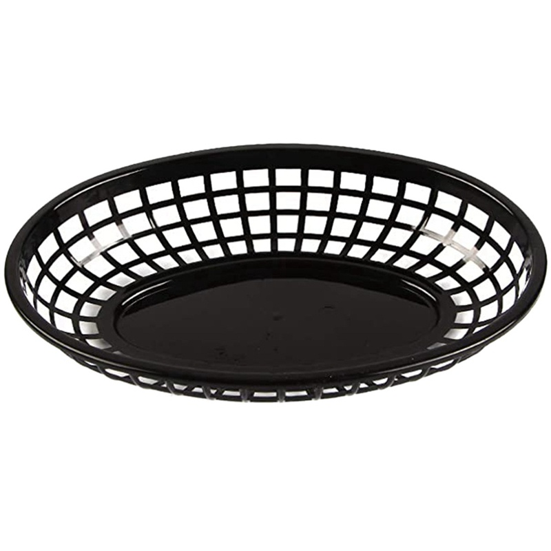 Set 12 Khay Đựng Thức Ăn Nhanh Hình Oval