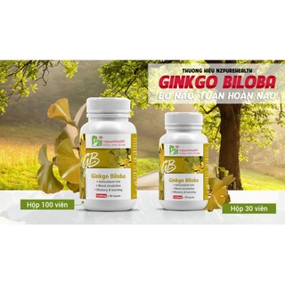 Viên bổ não Ginko Biloba Nzpurehealth New Zealand hàng chính hãng