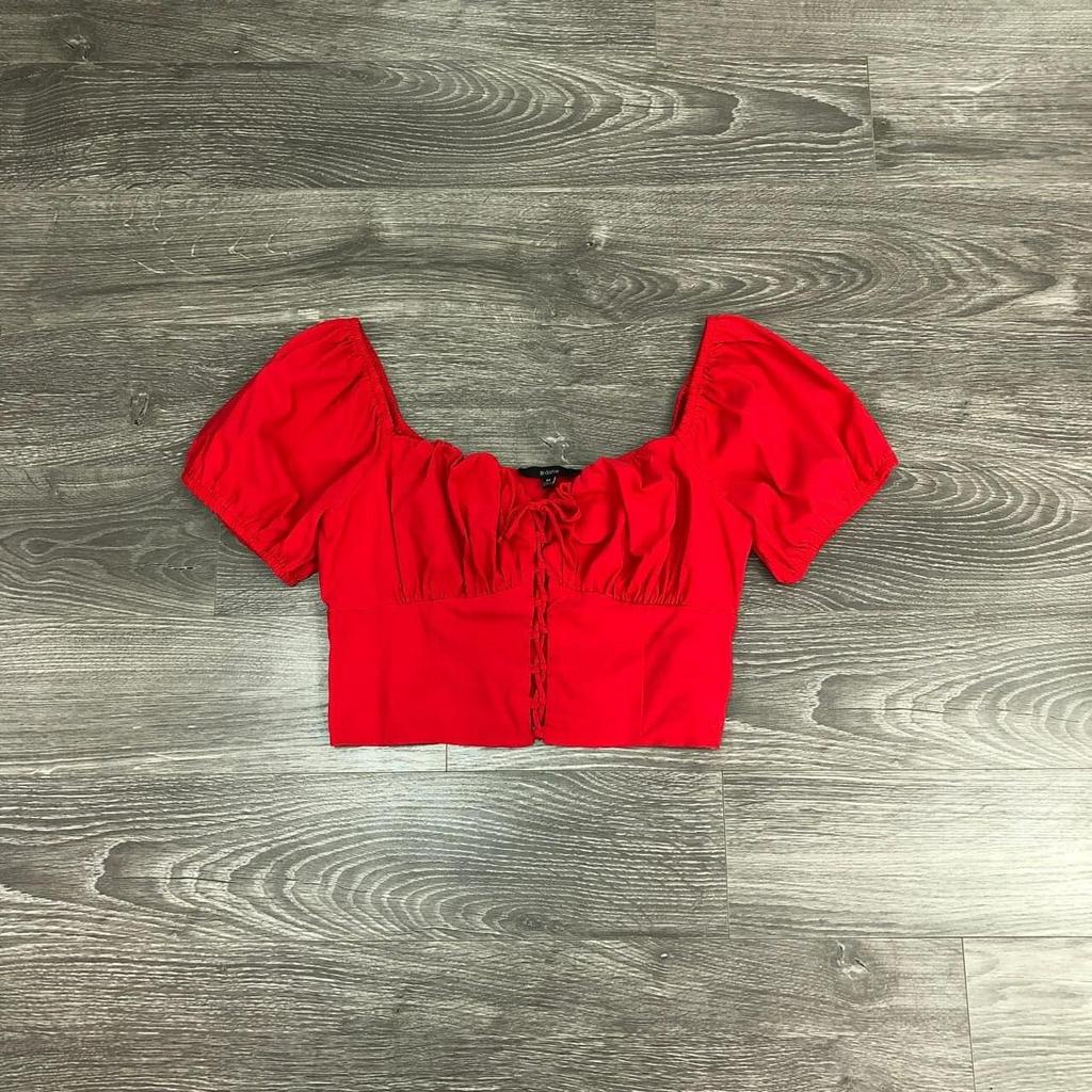 Áo BLA//SHE đan dây nhún ngực 6M