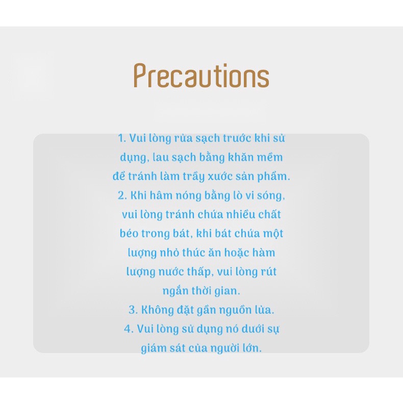 [Mẹ&amp;Bé] CHÉN ĂN DẶM CHO BÉ CÓ THỂ SỬ DỤNG LÒ VI SÓNG