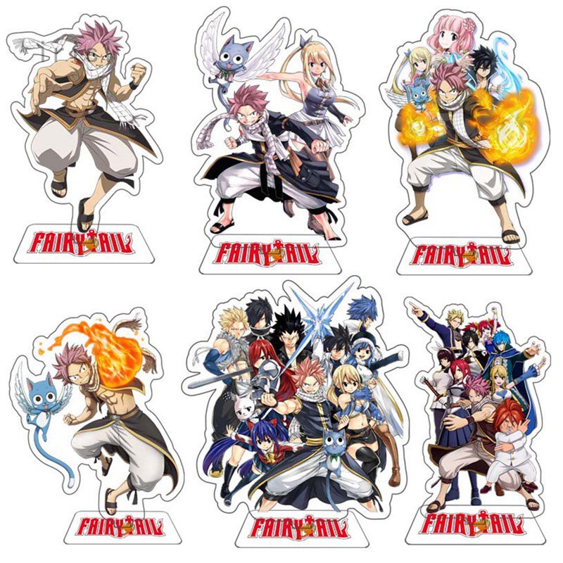 Đồ chơi mô hình acrylic cứng hình nhân vật hoạt hình Fairy Tail