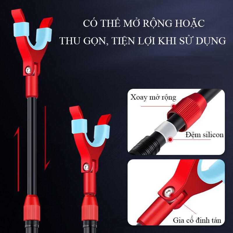 Ngoe Chống Cần Câu Đài, Gác cần Câu cá chất liệu hợp kim cao cấp Rice Fishng chuyên câu đài câu đơn siêu bền LK-8