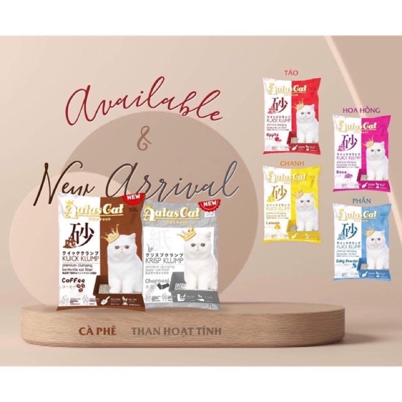 CÁT VỆ SINH AATAS 10Lit (cực kỳ thấm hút)