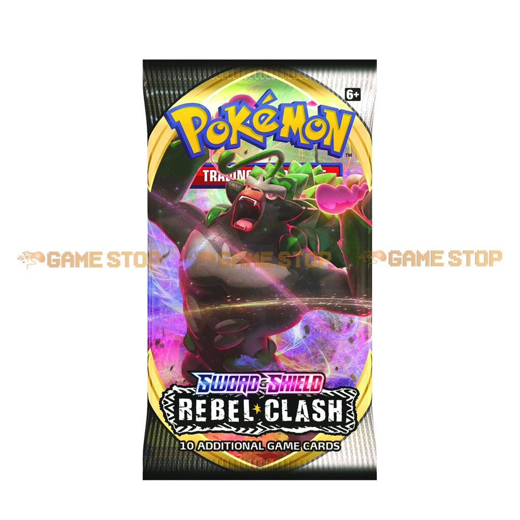 Bài Pokemon TCG Sword &amp; Shield Rebel Clash Booster Pack Build Deck phiên bản tiếng Anh POKTCGUSBP03