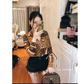 Áo sơ mi lv lụa cực sang chảnh