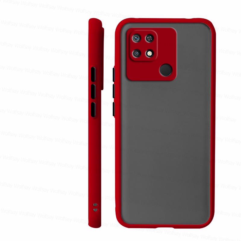 Ốp Điện Thoại Nhựa Mềm Nhám Nút Bấm Màu Tương Phản Cho Xiaomi Poco C40 Redmi 10C Redmi10 Note 11 11s 11 Pro 5G