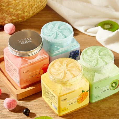 Muối Tắm Tẩy Da Chết Toàn Thân Hương Hoa Quả Bath Salt Scrub Heyxi 350g một hũ