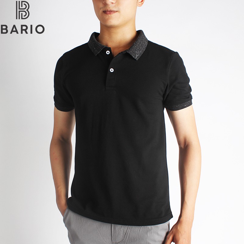 [XẢ KHO 3 NGÀY] Áo Thun Nam Áo Phông Nam Cổ Bẻ Cộc Tay Phối Màu Mềm Mịn Mát + Tặng Đôi Tất Lười Nam 10k | BigBuy360 - bigbuy360.vn