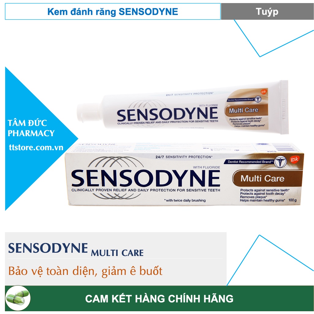 Kem Đánh Răng SENSODYNE Giảm Ê Buốt Ngừa Sâu Răng Làm Trắng Răng Bảo Vệ Răng Nhạy Cảm