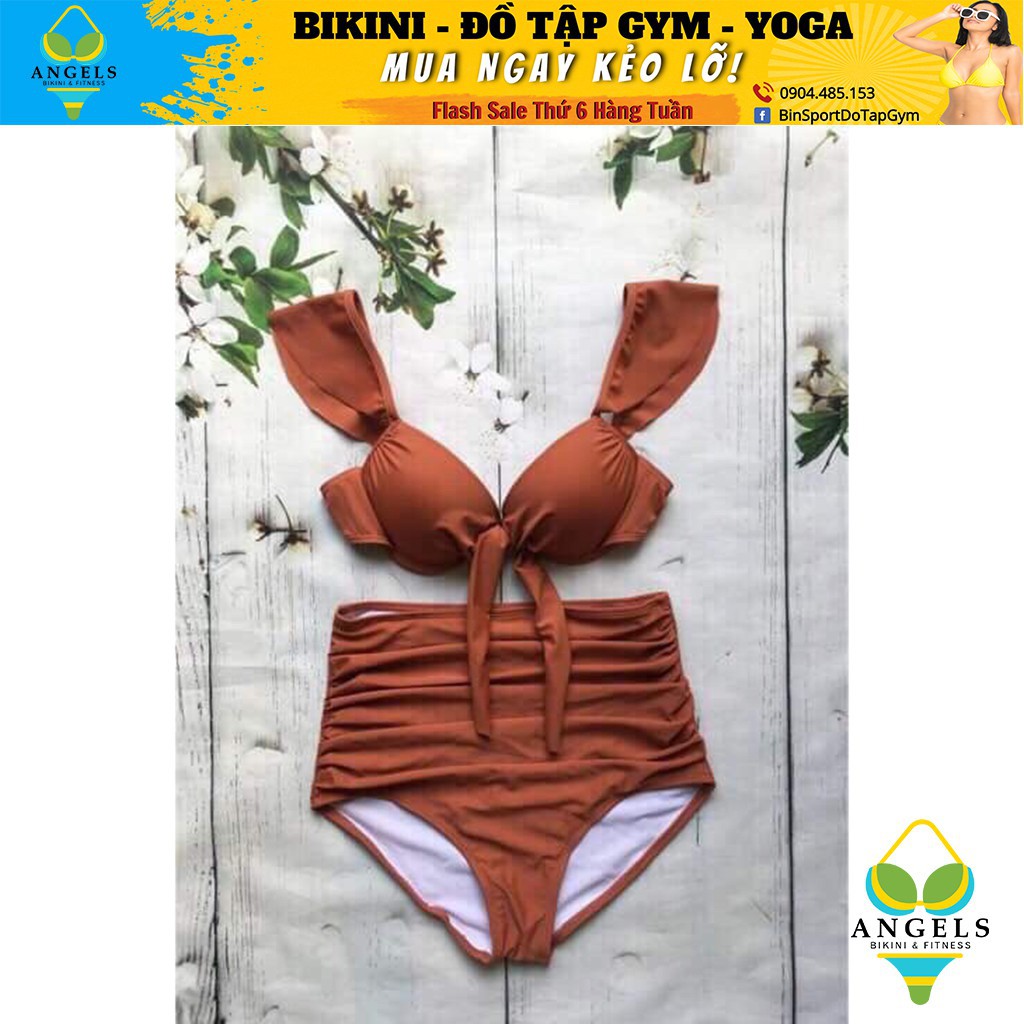 Bikini cánh tiên,quần cạp cao, Bộ Đồ Bơi Hai Mảnh BHV025 [ Giá Sỉ ] | BigBuy360 - bigbuy360.vn