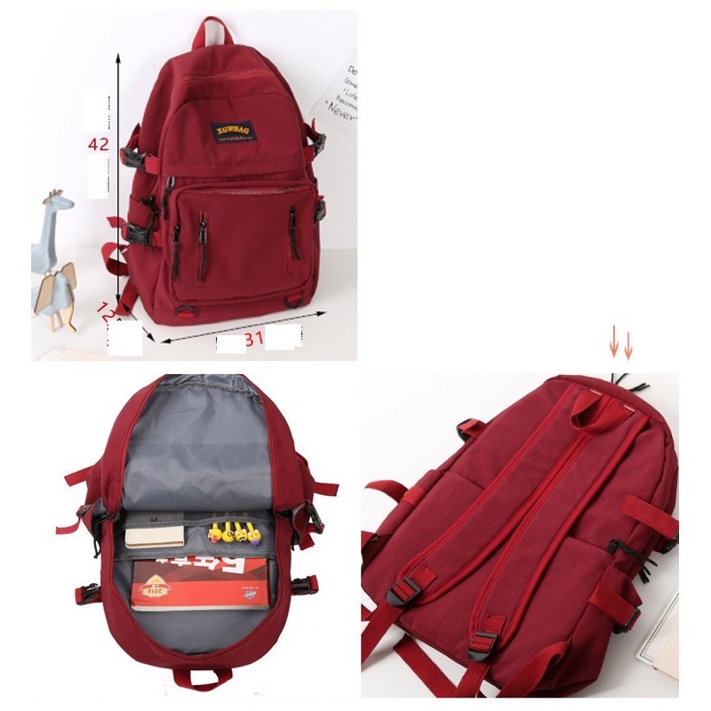 Balo nữ đi học thời trang uzllang giá rẻ vừa Laptop XGWBAG