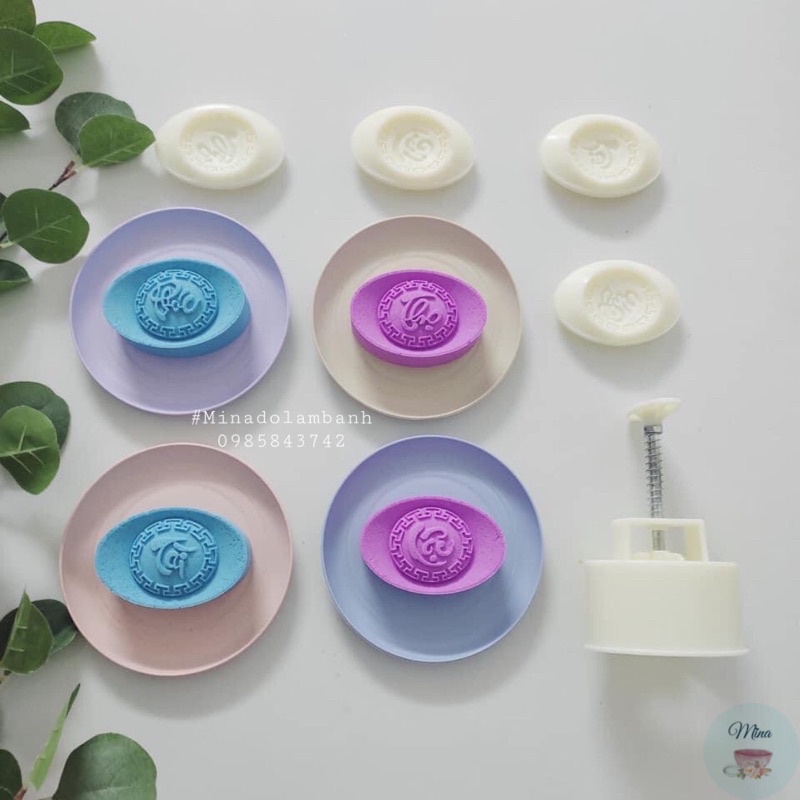 Khuôn làm bánh Trung Thu Thỏi Vàng Phúc Lộc Thọ Tài 50g