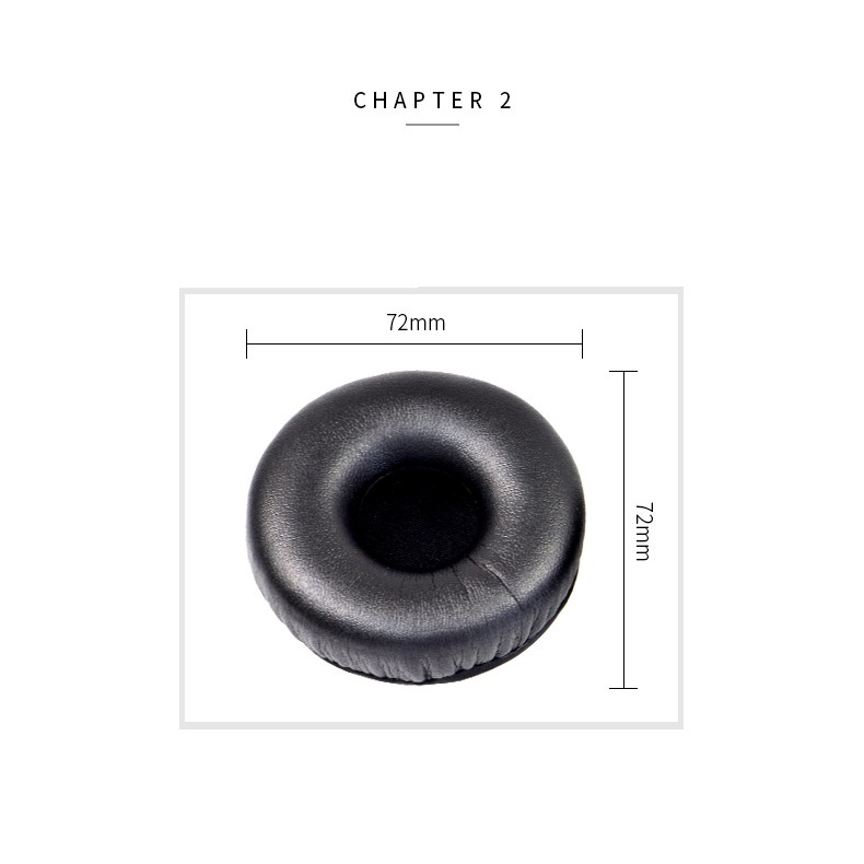 Đệm Xốp Da Bọc Đầu Tai Nghe Cho SONY MDR XB450AP AB XB550 XB650