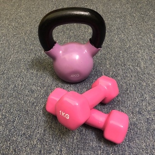 Tạ tay nữ bọc cao su 1kg, tạ ấm 4kg cao cấp nhập khẩu tập Gym,dumbbell, KETTLEBELL, tạ tay mini