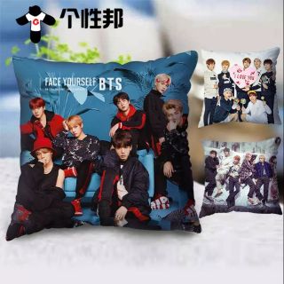 IN ẢNH THEO YÊU CẦU -  GỐI VUÔNG BTS JUNGKOOK SUGA JIMIN JIN JHOPE TAEHYUNG V RAPMONSTER KPOP (IN THEO YÊU CẦU)