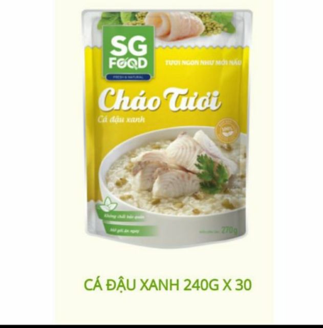 Combo 6 gói cháo tươi SG food