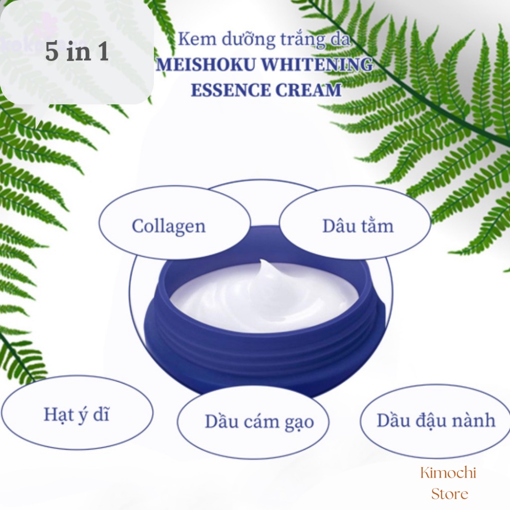 Kem dưỡng trắng da Meishoku Whitening Essence Cream Kimochi Store