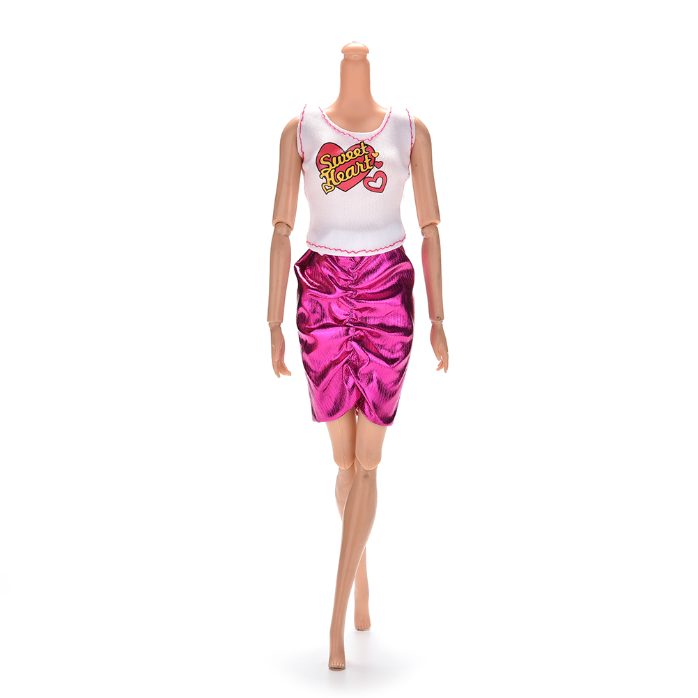 Set 2 Đầm Công Chúa Màu Tím Xinh Xắn Cho Búp Bê Barbie