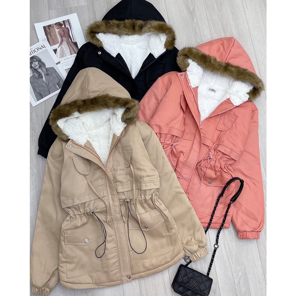 ÁO KAKI RÚT EO LÓT LÔNG CỪU SIÊU DÀY SIEU ĐẸP - RISE SHOP