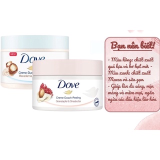 Tẩy da chết body Dove đức 225ml