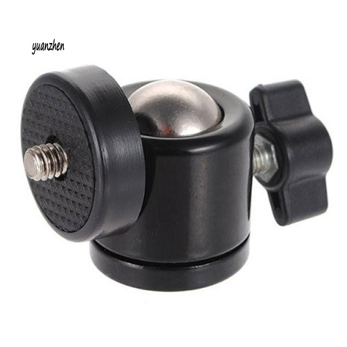 yzsxj_Black 1/4 360 Swivel Mini Ball Head Screw for Camera Tripod DSLR Ballhead Stand