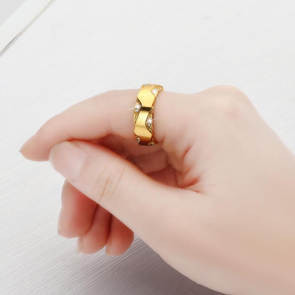 Nhẫn Hoa Hồng Zircon Thời Trang Nữ|Kinh doanh Gothic Punk