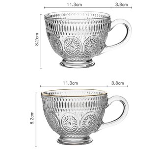 Chén thuỷ tinh cỡ lớn có quai (royal)