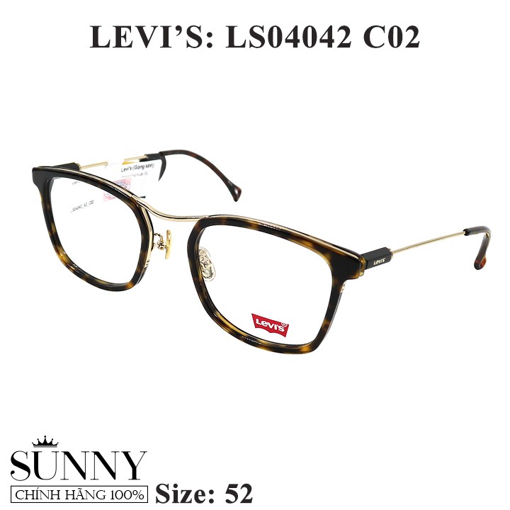 Gọng kính nam nữ Levi's LS04042 màu sắc thời trang màu sắc thời trang chính hãng, thiết kế dễ đeo b