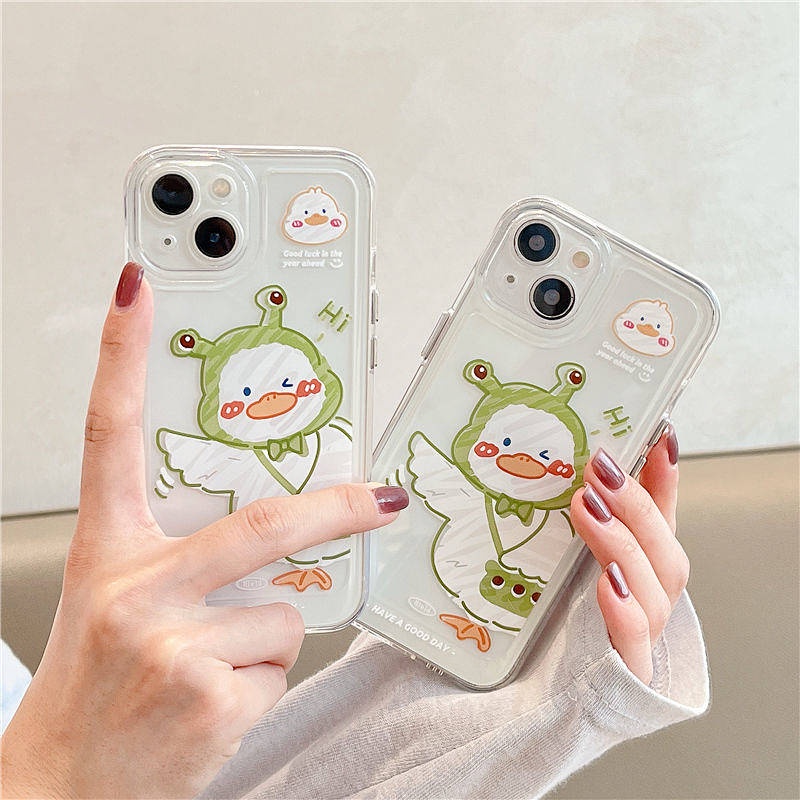 Ốp điện thoại hình vịt thích hợp cho Iphone 14 Iphone13promax 11 XS 8+
