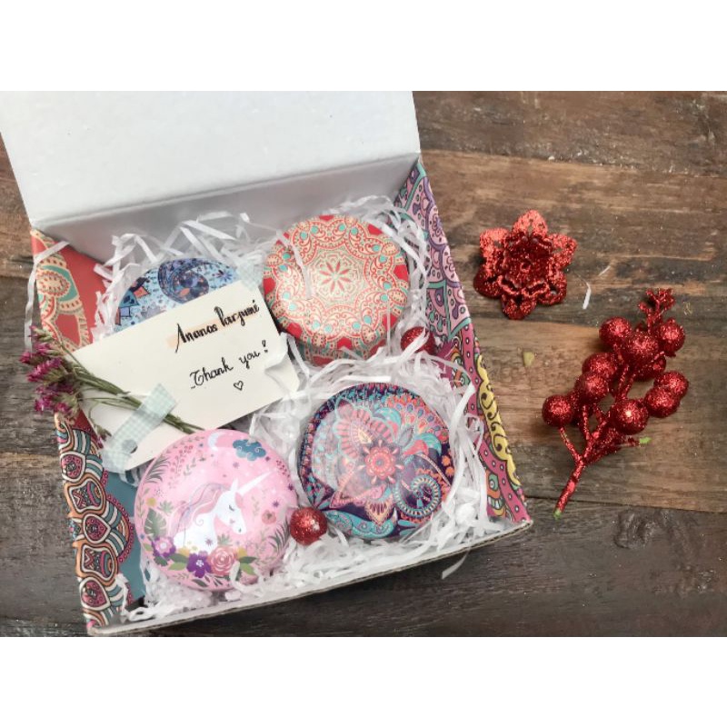 ❤SET QUÀ 4 HŨ NẾN THƠM Vintage || Tặng thiệp + diêm 💌 Trang trí hộp quà