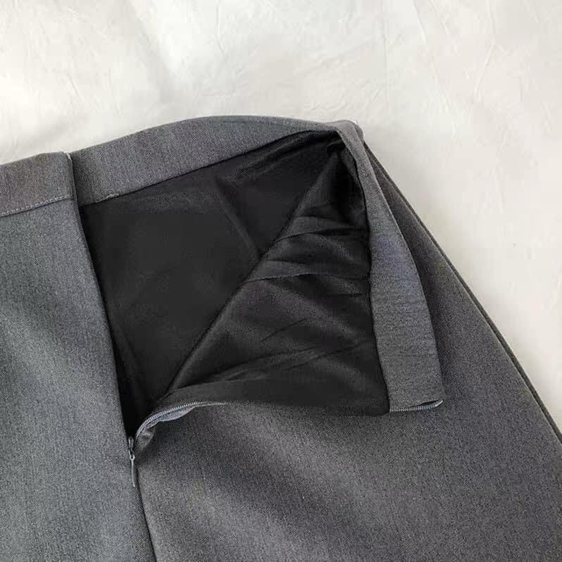 Chân Váy Chữ A 40cm Có Hai túi chéo - LÓT QUẦN BẢO HỘ thời trang nữ