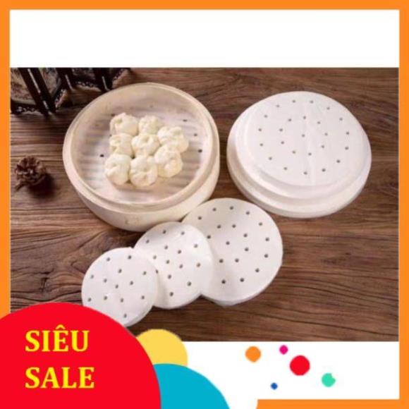 Tập 100to ,400to giấy nến đục lỗ chuyên dùng cho hấp, nồi chiên không dầu kích cỡ 22-23-24 nồi 4-8l