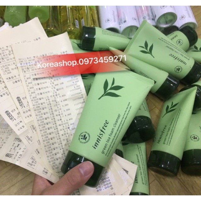 [Kèm bill] Sữa rửa mặt trà xanh Innisfree Green Tea Cleansing Foam bản 2019 | BigBuy360 - bigbuy360.vn
