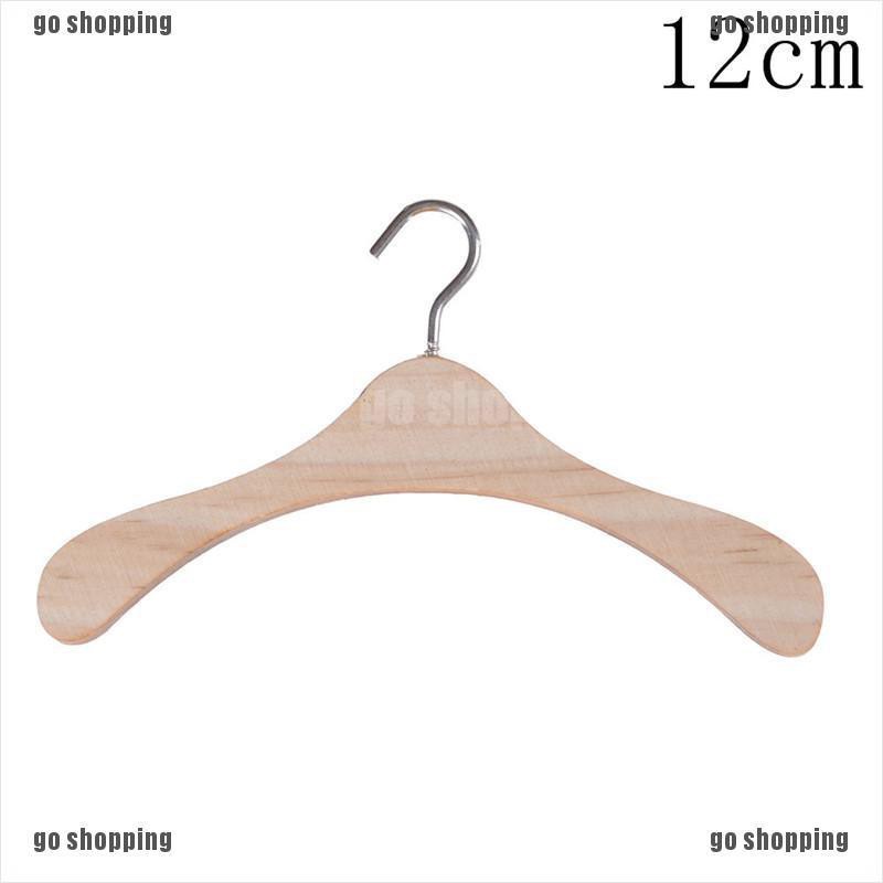 {go shopping}Handmade All Doll Clothes Hanger Wood Furniture Coat Hanger Model Toy Gifts