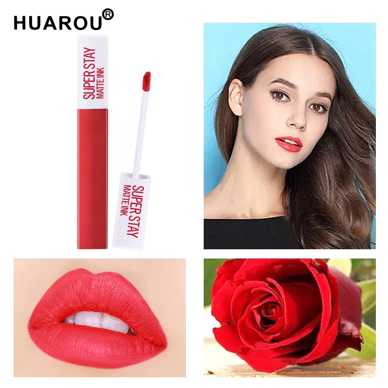 Son kem lì HUAROU lâu trôi thiết kế ống vuông thời trang