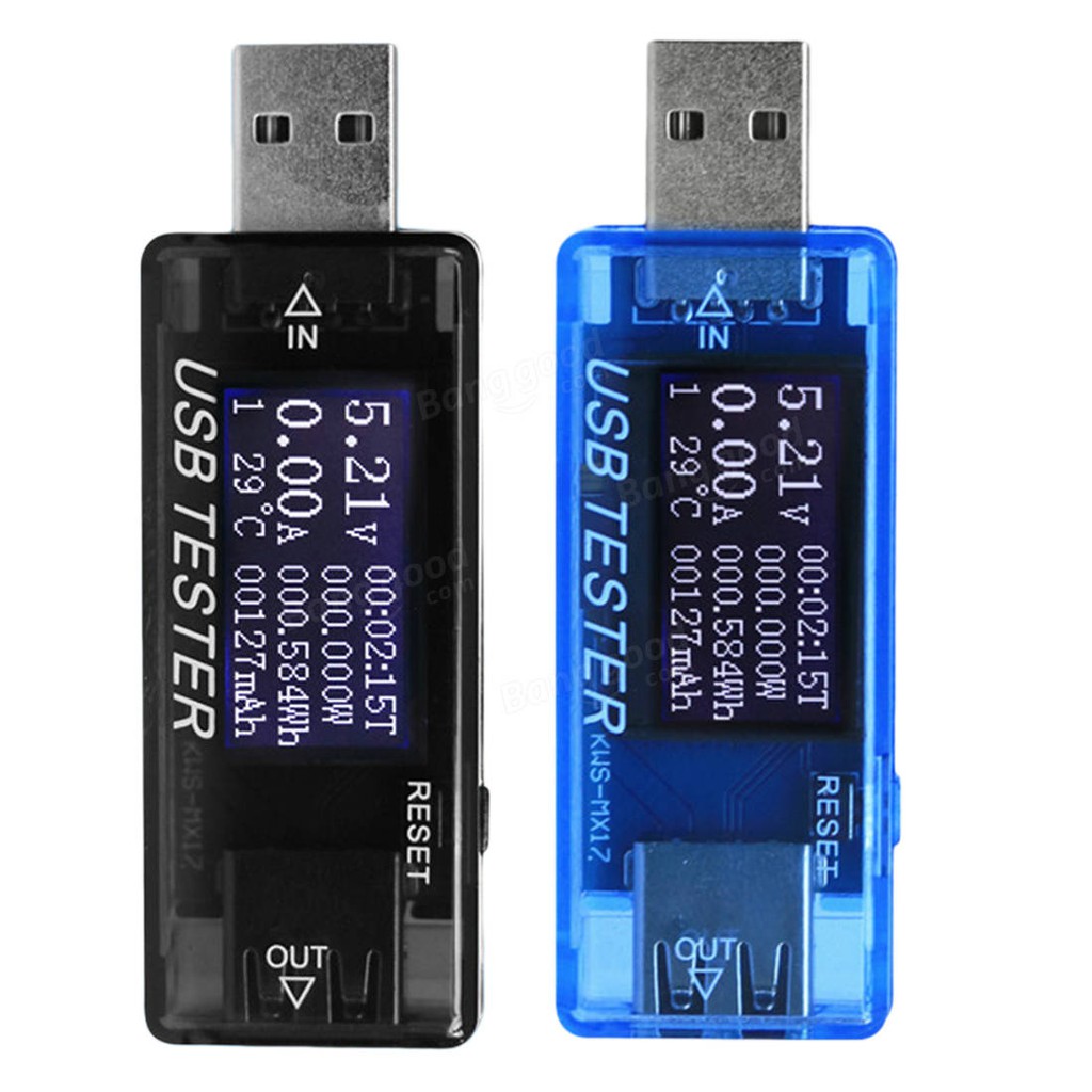 USB Tester đo dung lượng pin sạc , đo dòng điện  KWS-MX17