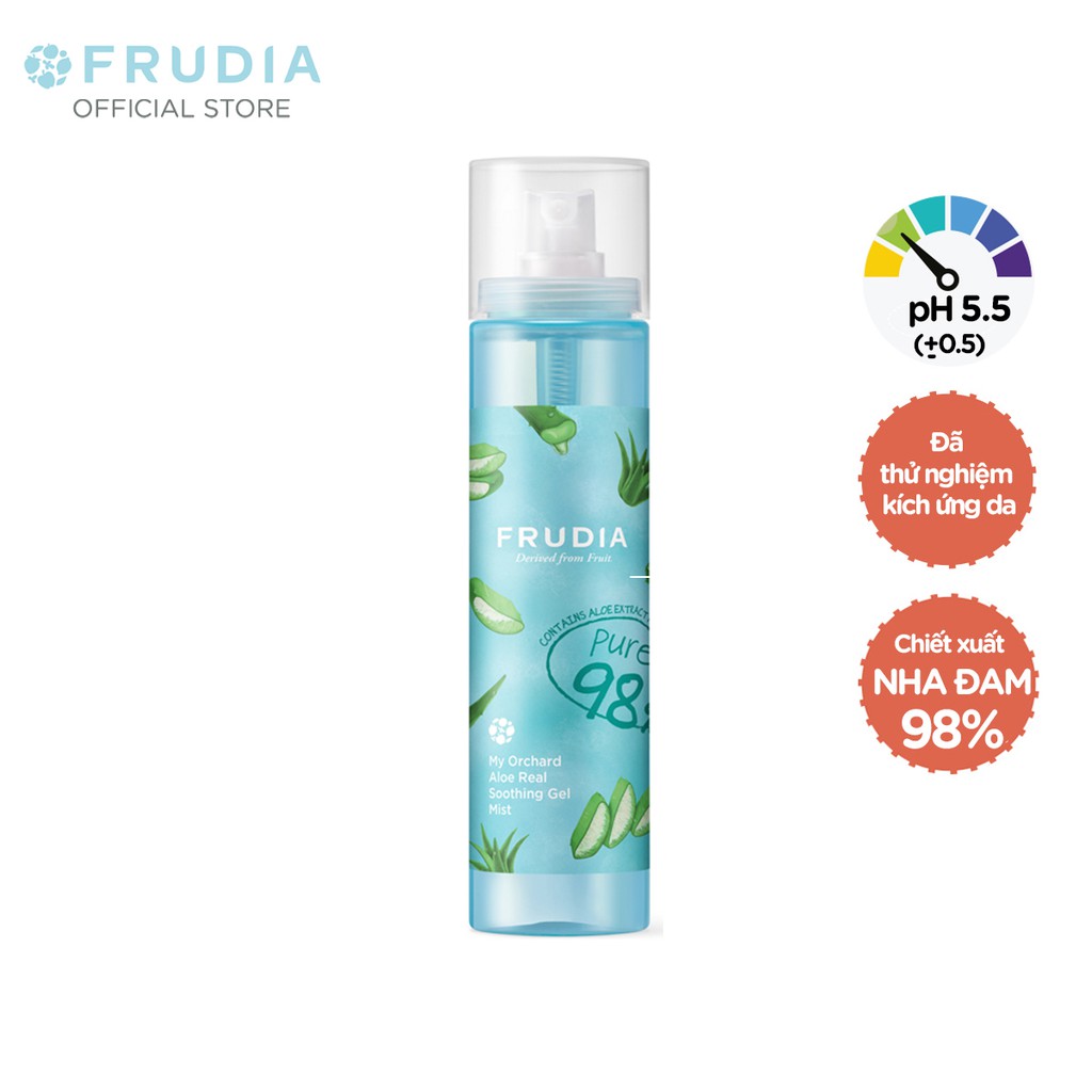 [Tặng 88k] Xịt Khoáng Cấp Ẩm Từ Nha Đam Frudia My Orchard Aloe Real Soothing Gel Mist 125ml | BigBuy360 - bigbuy360.vn