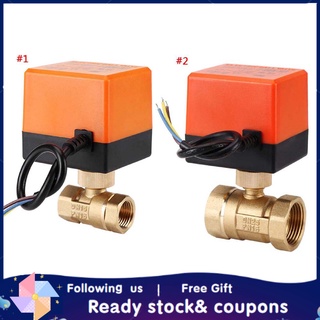 Van điện 2 chiều 3 kênh 1.6mpa Dn15 Dn25 chất liệu đồng thau