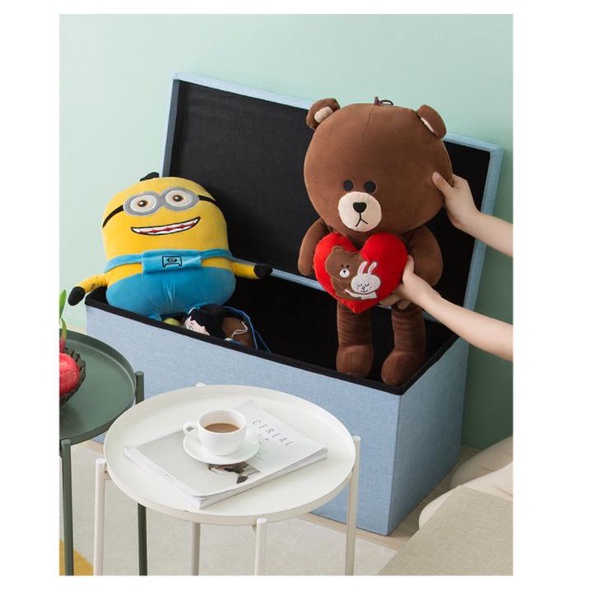 Ghế đôn dài đa năng 76*38*38 kiêm ghế hộp đựng đồ có thể gấp gọn tiếp kiệm diện tích dành cho văn phòng chung cư