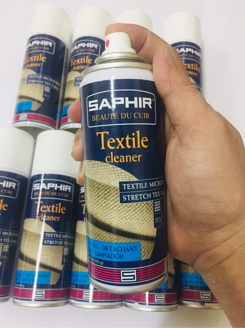 Làm sạch vải, cói và canvas - Saphir Textile cleaner