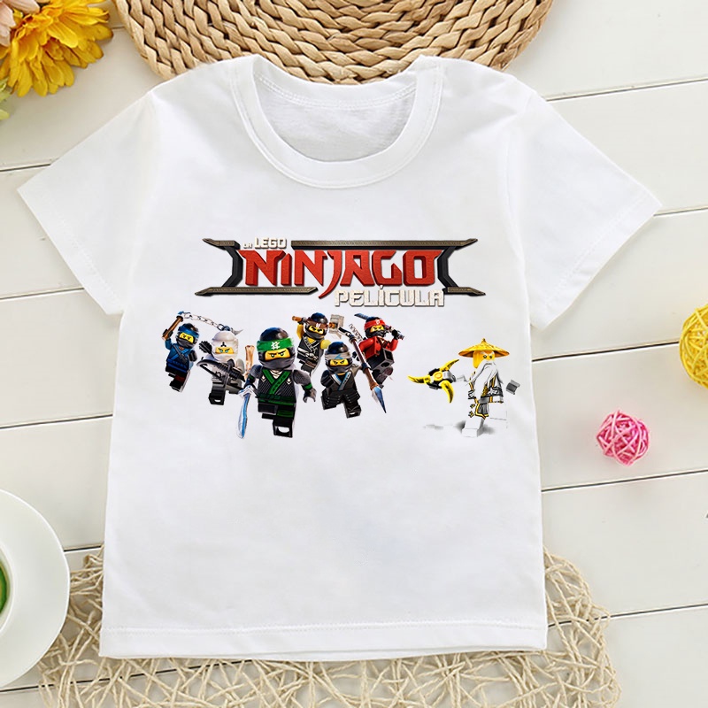 Áo Thun Nam Tay Ngắn In Hình Hoạt Hình Lego Ninjago Nhật Bản