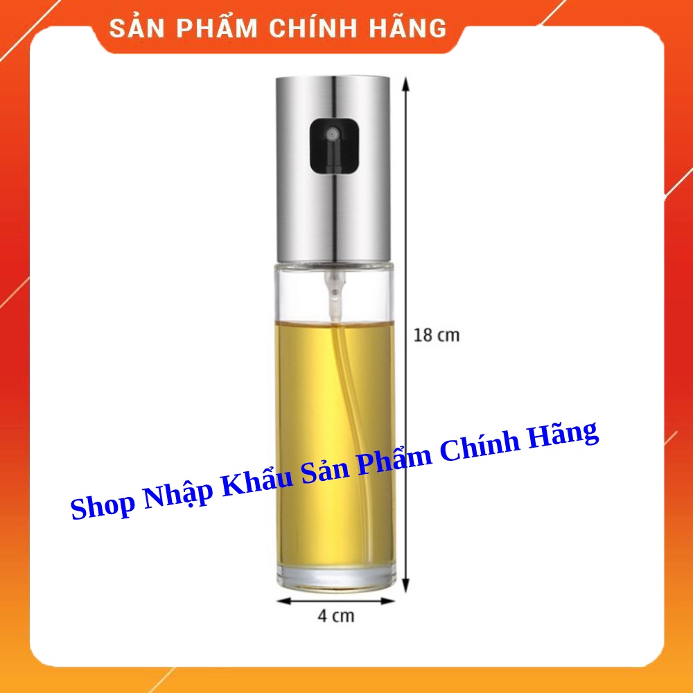 [CHÍNH HÃNG] Bình Xịt Dầu Ăn phun sương cao cấp 100ml - Thân Thủy Tinh