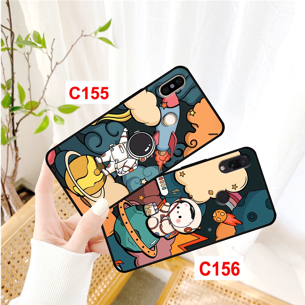 Ốp Redmi Note 5+Note 6+Note 7+Redmi 6 Pro/Mi A2 Lite+Redmi 7 + Mi 6x/Mi A2  in hình phi hành gia, vũ trụ ngân hà.
