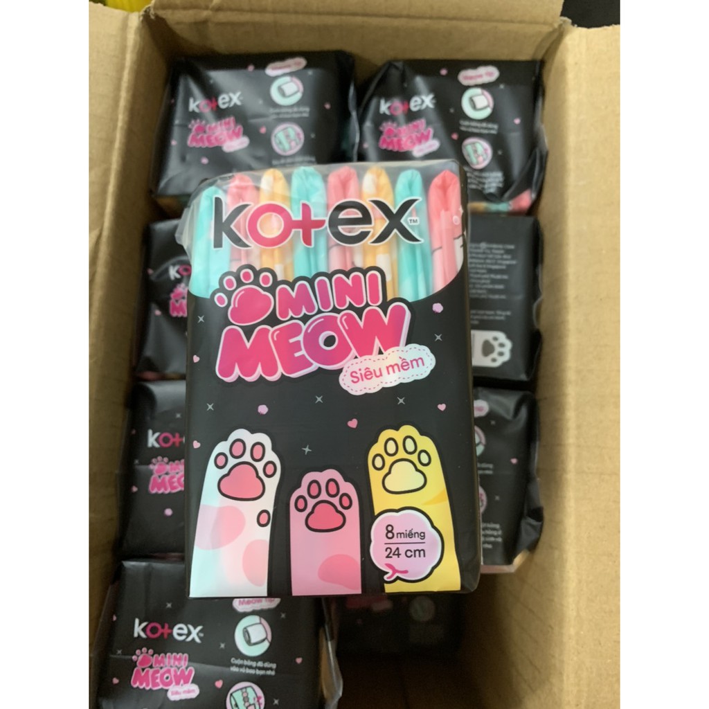 Băng Vệ Sinh Kotex Mini Meow Siêu Mềm 24cm 8 Miếng Chưa Có Đánh Giá