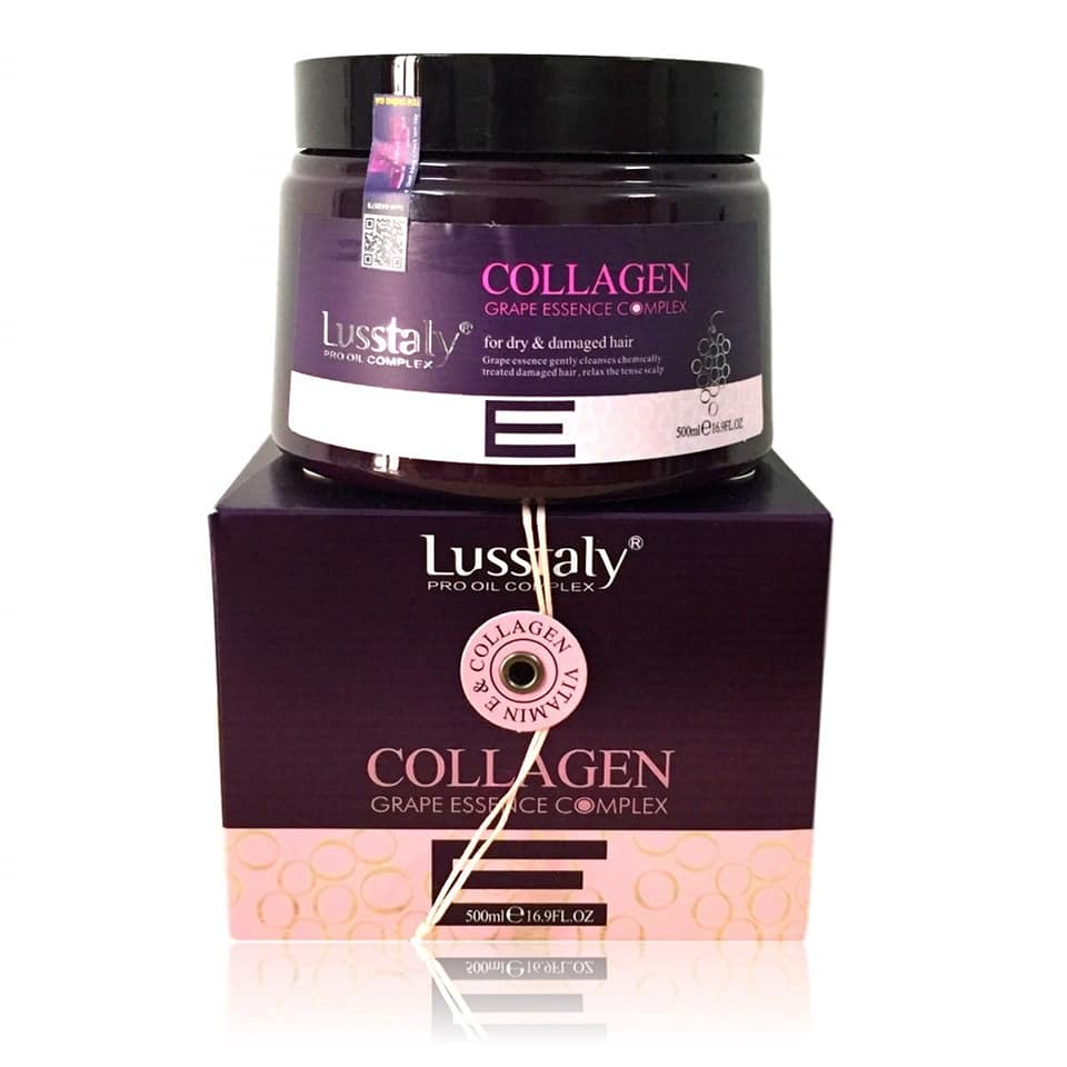 Kem ủ tóc, hấp phục hồi tóc Lusstaly Vitamin E Collagen 500ml